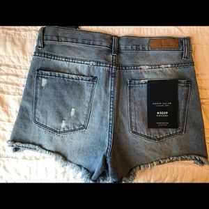 Distressed Denim Shorts